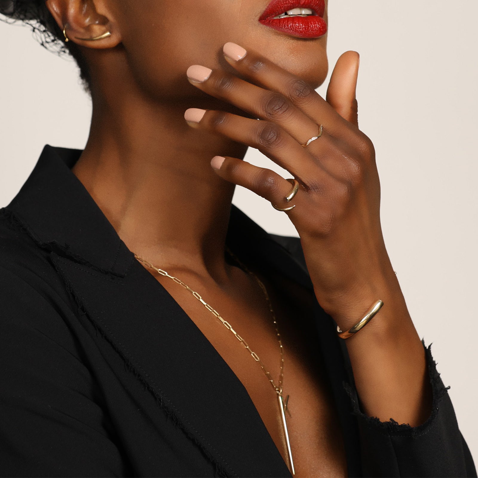 Quill Bypass Ring: Ruby – AMANDA PEARL